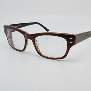 Booth & Bruce England P042 Brown Olive Diamond Eyeglasses Frame 49-19-140